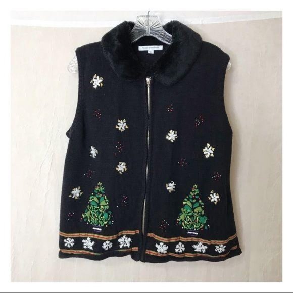 Mercer Street Holiday Sweater Vest Size XL - Picture 2 of 9